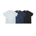 Outdoor waterproof four sided elastic splicing short sleeved T-shirt
